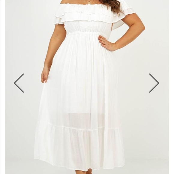 Notre Dame White Maxi Dress - Picture 3 of 8